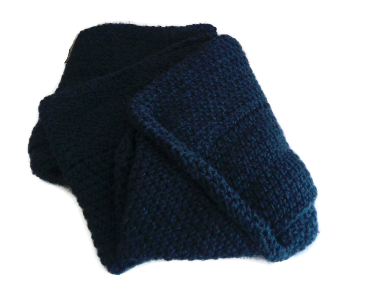 Navy Blue Alpaca Infinity Scarf